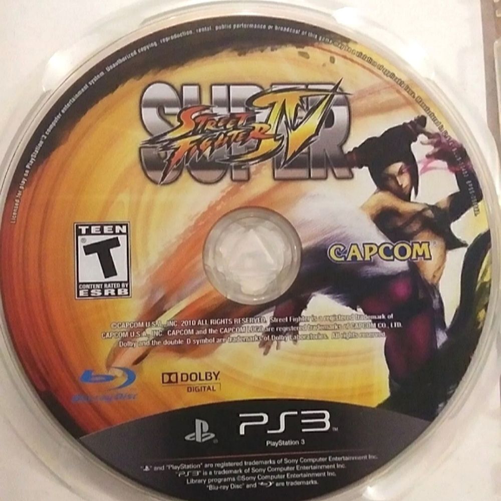 SUPER STREET FIGHTER IV game disc only - Sony Playstation 3 PS3